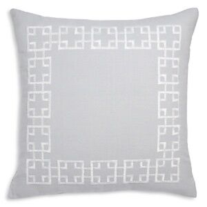 Sky Greek Key Decorative Pillow - Exclusive